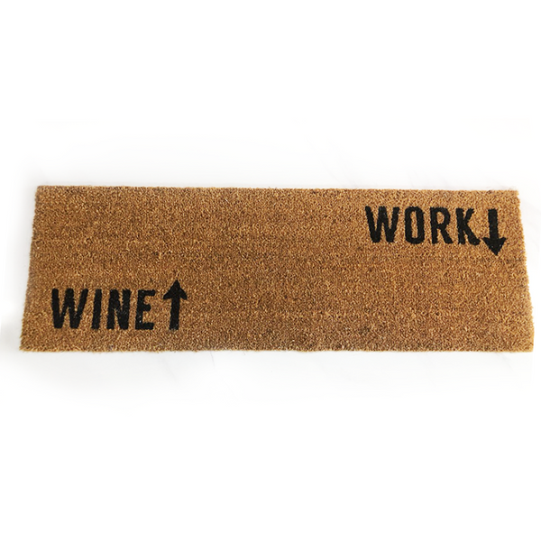 'Wine-Work' Door Mat