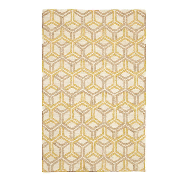 Tala Gold Woven Jute Rug 3x5